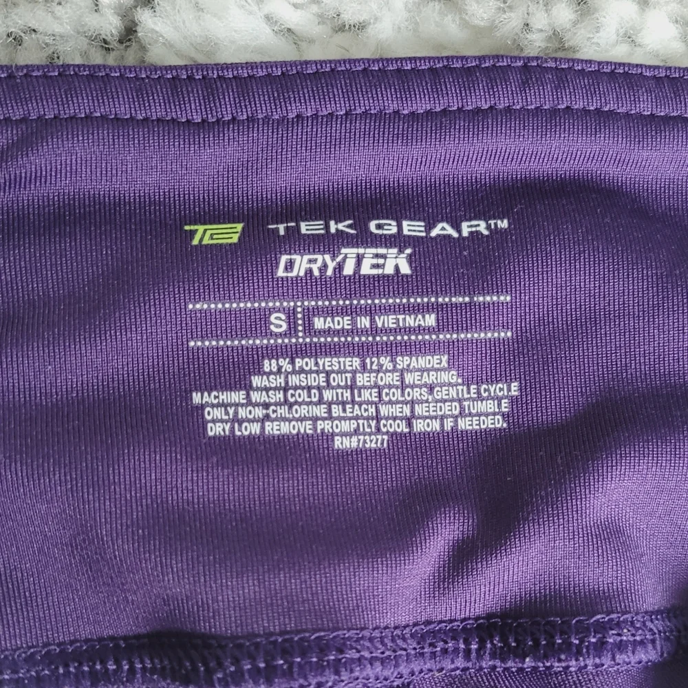 Purple Cropped Leggings | Size Small | tek gear - Picture 5 of 7